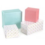 Azample empty gift packing box, 10 pcs 9x4.5x4.5 Inch Vintage Kraft Paper Gift Packaging Box Christmas Party Gift Packaging