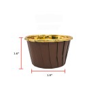 Azample Cupcake baking Cups, 50 pcs 3.5 oz Aluminum Foil Muffin Paper  Cupcake Liners non-stick