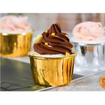 Azample Cupcake baking Cups, 50 pcs 3.5 oz Aluminum Foil Muffin Paper  Cupcake Liners non-stick