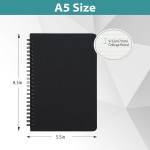 Azample, Spiral Notebook,6 packs A5 5.5"X8.3" college ruled work notebook journal note taking, College School Office Supplies 3 Colors